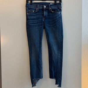 rag & bone Dark Blue Ankle Jeans